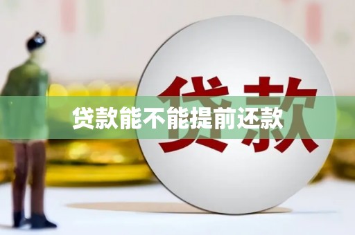 汾西贷款能不能提前还款