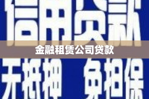 汾西金融租赁公司贷款