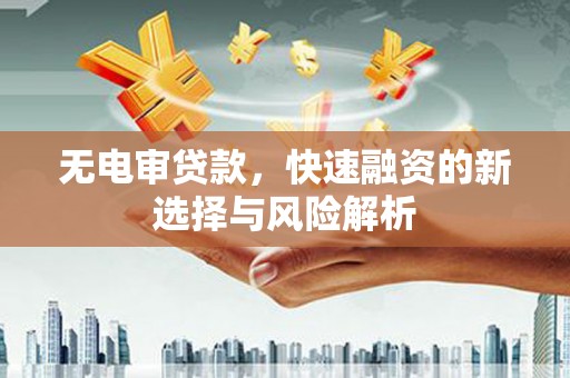 汾西无电审贷款，快速融资的新选择与风险解析