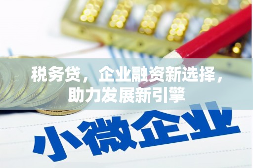 汾西税务贷，企业融资新选择，助力发展新引擎
