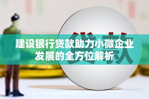 汾西建设银行贷款助力小微企业发展的全方位解析